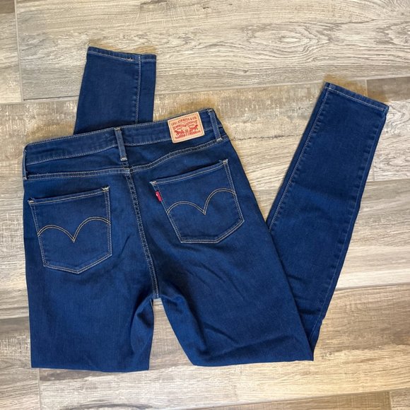 Levi's Denim - Levi's 721 High Rise Skinny Jeans Size 30 Dark Wash Tall Classic Denim